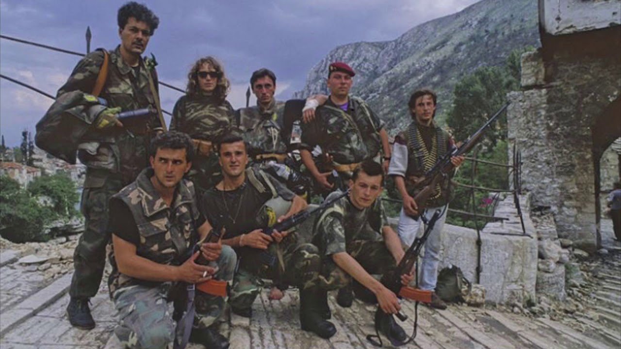 Югославия 90 е. Сербские добровольцы 1992.